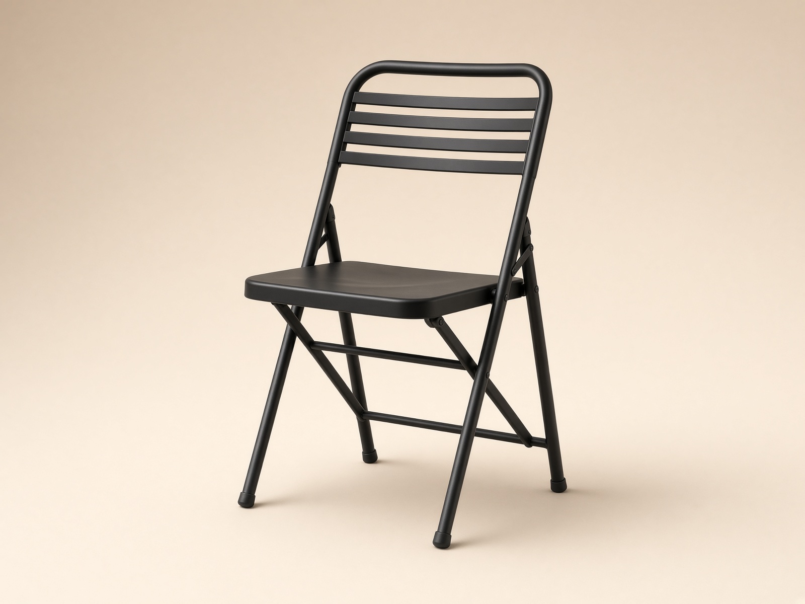 Chaise pliante noire